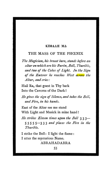 Original scan of The Book of Lies, PDF page 59