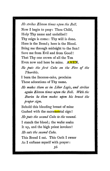 Original scan of The Book of Lies, PDF page 60