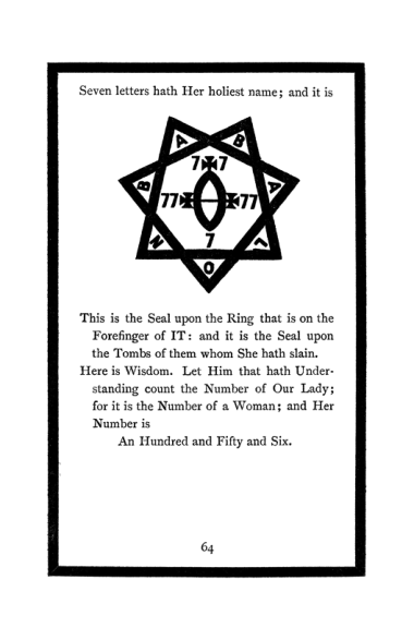 Original scan of The Book of Lies, PDF page 68