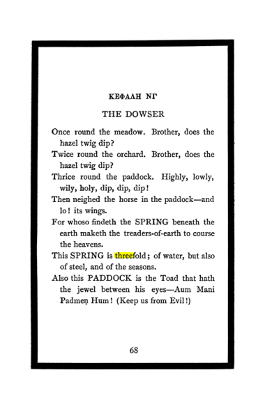 Original scan of The Book of Lies, PDF page 72