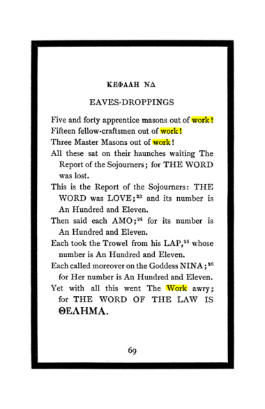 Original scan of The Book of Lies, PDF page 73