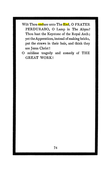 Original scan of The Book of Lies, PDF page 78