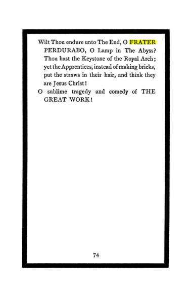 Original scan of The Book of Lies, PDF page 78