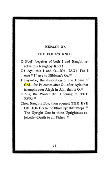 Original scan of The Book of Lies, PDF page 82