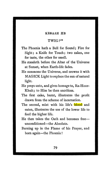 Original scan of The Book of Lies, PDF page 83