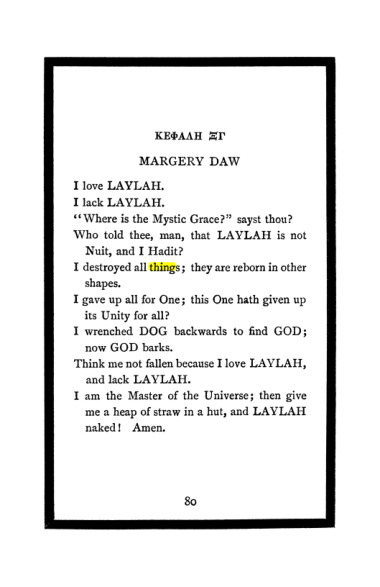 Original scan of The Book of Lies, PDF page 84