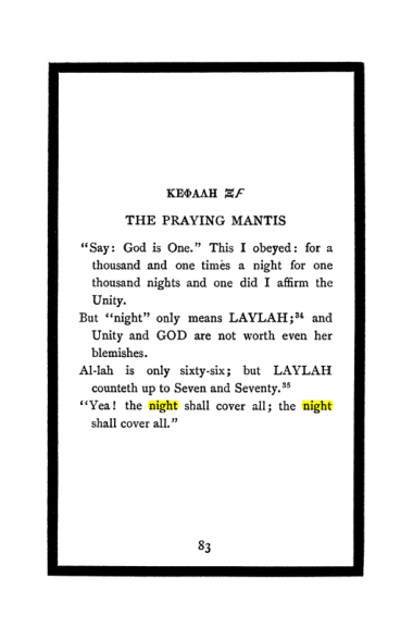 Original scan of The Book of Lies, PDF page 87