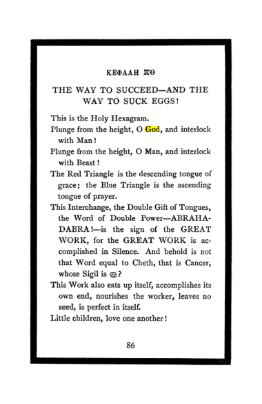 Original scan of The Book of Lies, PDF page 90