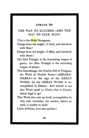 Original scan of The Book of Lies, PDF page 90