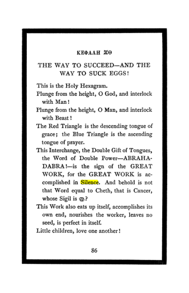 Original scan of The Book of Lies, PDF page 90