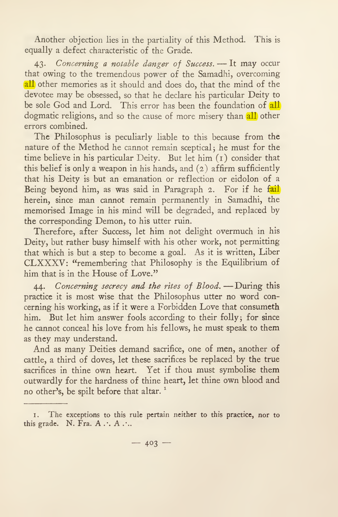 Original scan of Magick in Theory and Practice (Section 4), PDF page 103