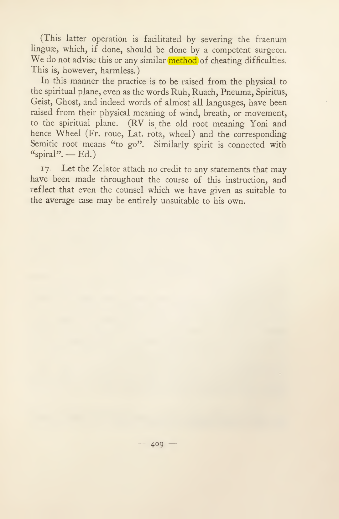 Original scan of Magick in Theory and Practice (Section 4), PDF page 109
