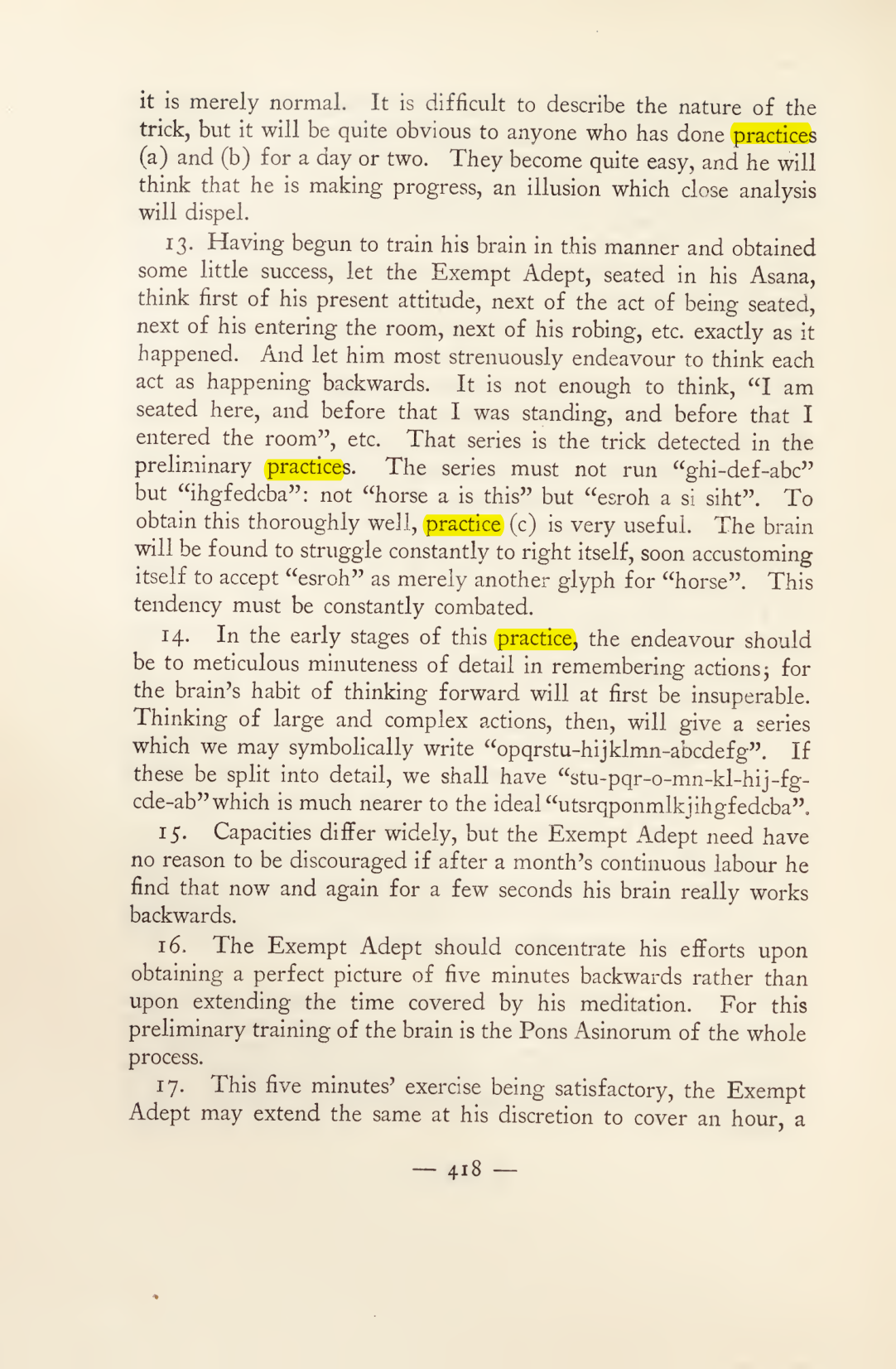 Original scan of Magick in Theory and Practice (Section 4), PDF page 118