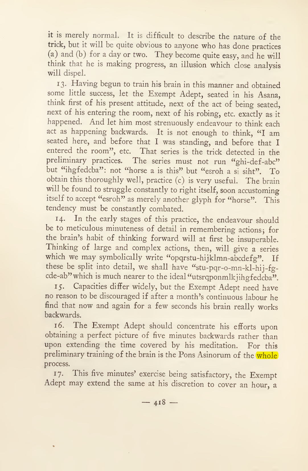 Original scan of Magick in Theory and Practice (Section 4), PDF page 118