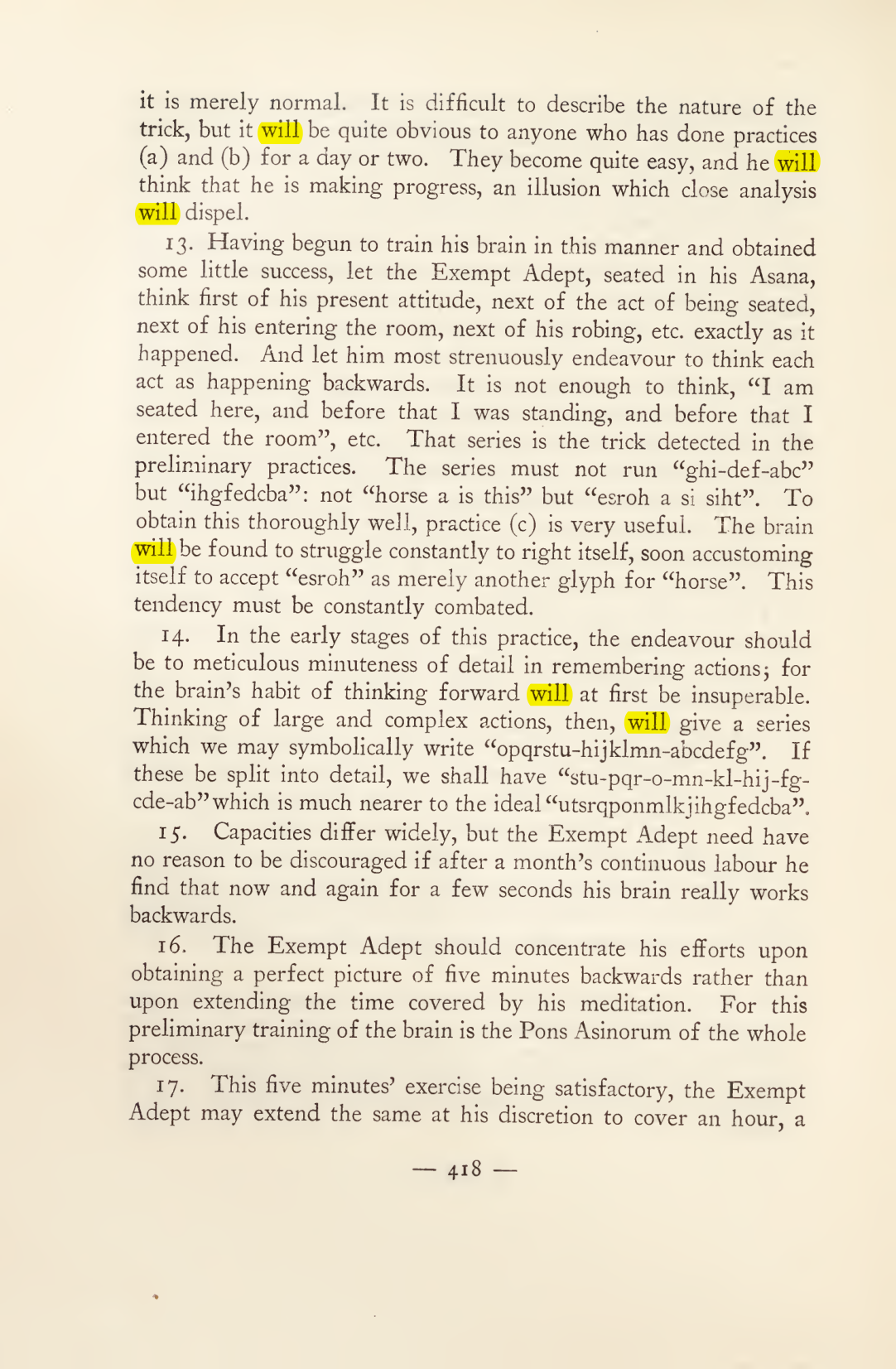 Original scan of Magick in Theory and Practice (Section 4), PDF page 118