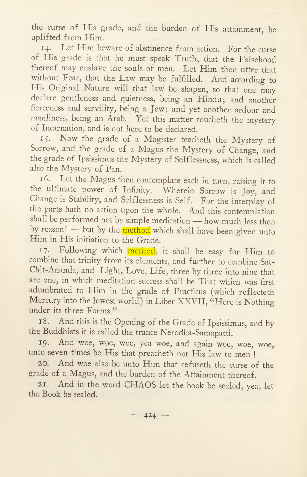 Original scan of Magick in Theory and Practice (Section 4), PDF page 124