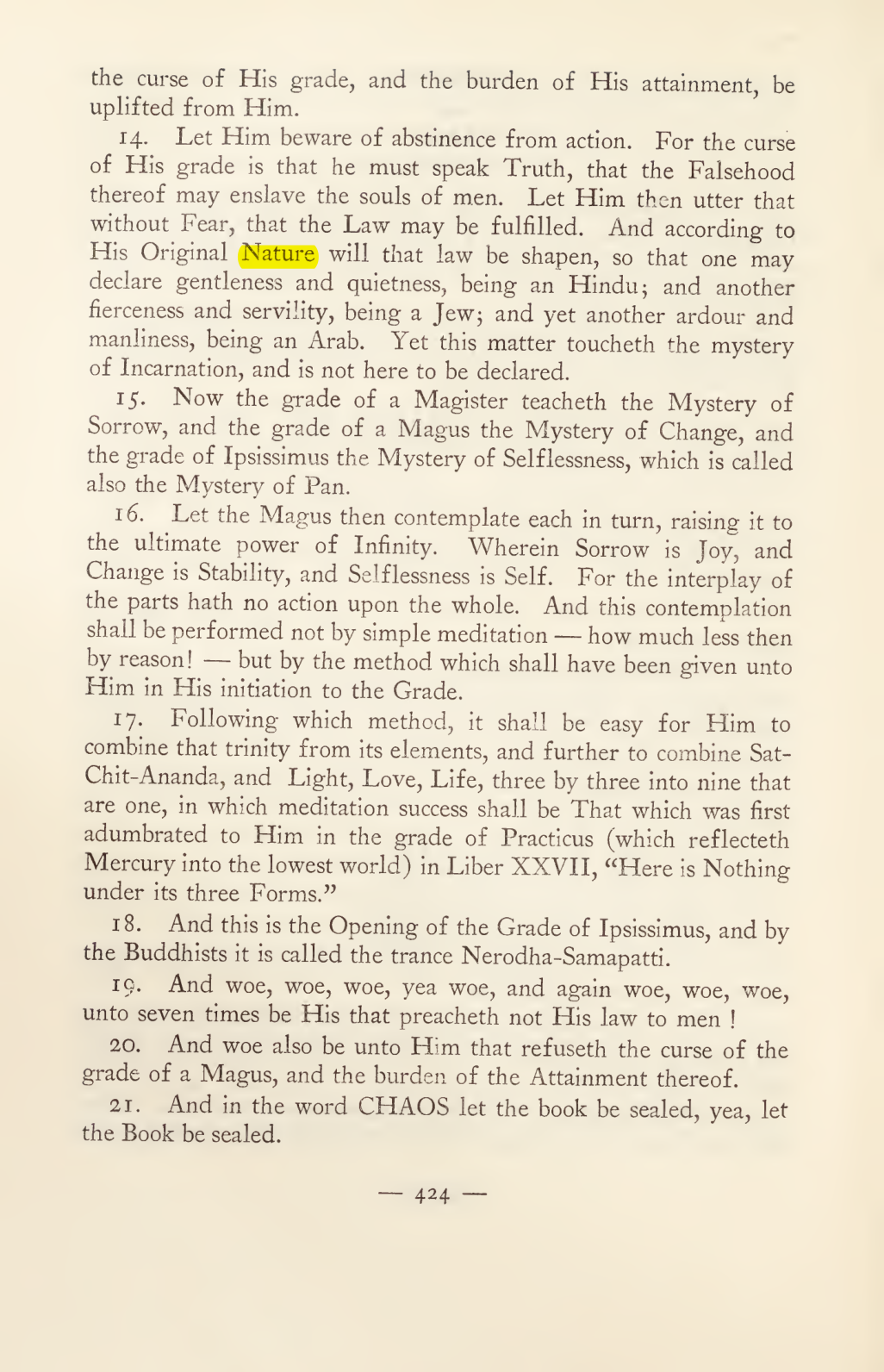 Original scan of Magick in Theory and Practice (Section 4), PDF page 124