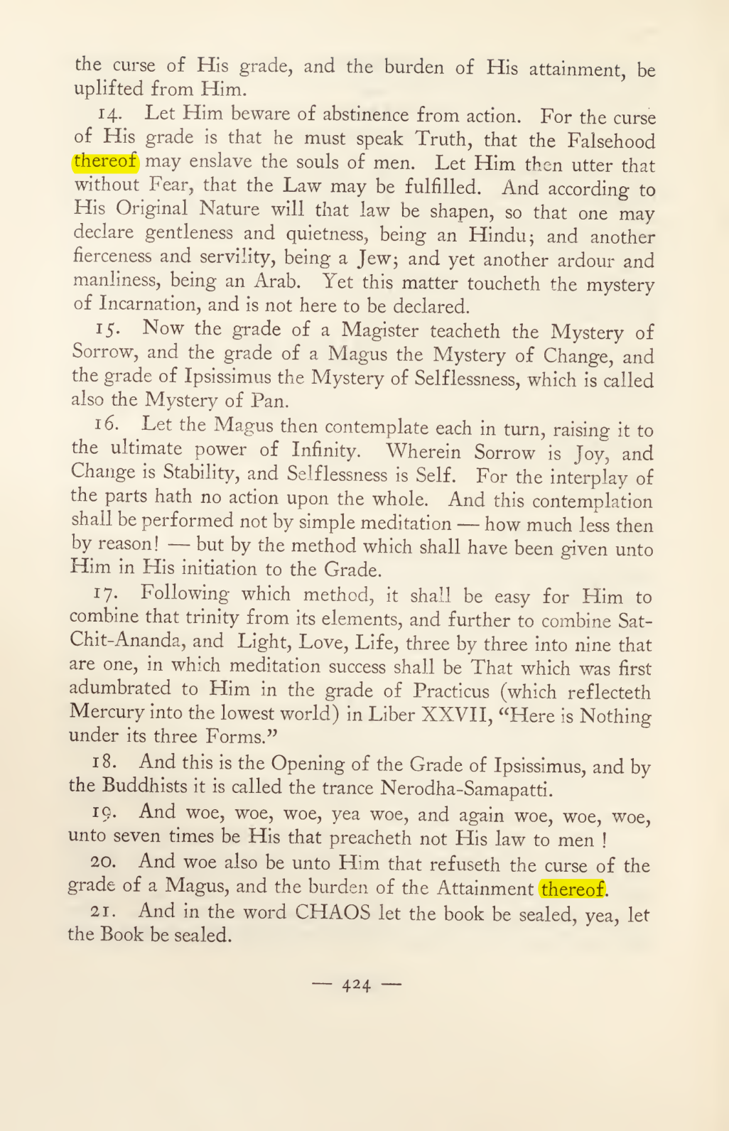 Original scan of Magick in Theory and Practice (Section 4), PDF page 124
