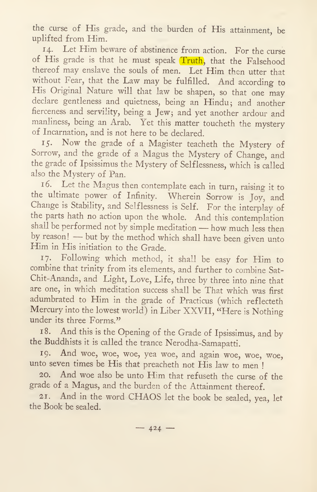 Original scan of Magick in Theory and Practice (Section 4), PDF page 124
