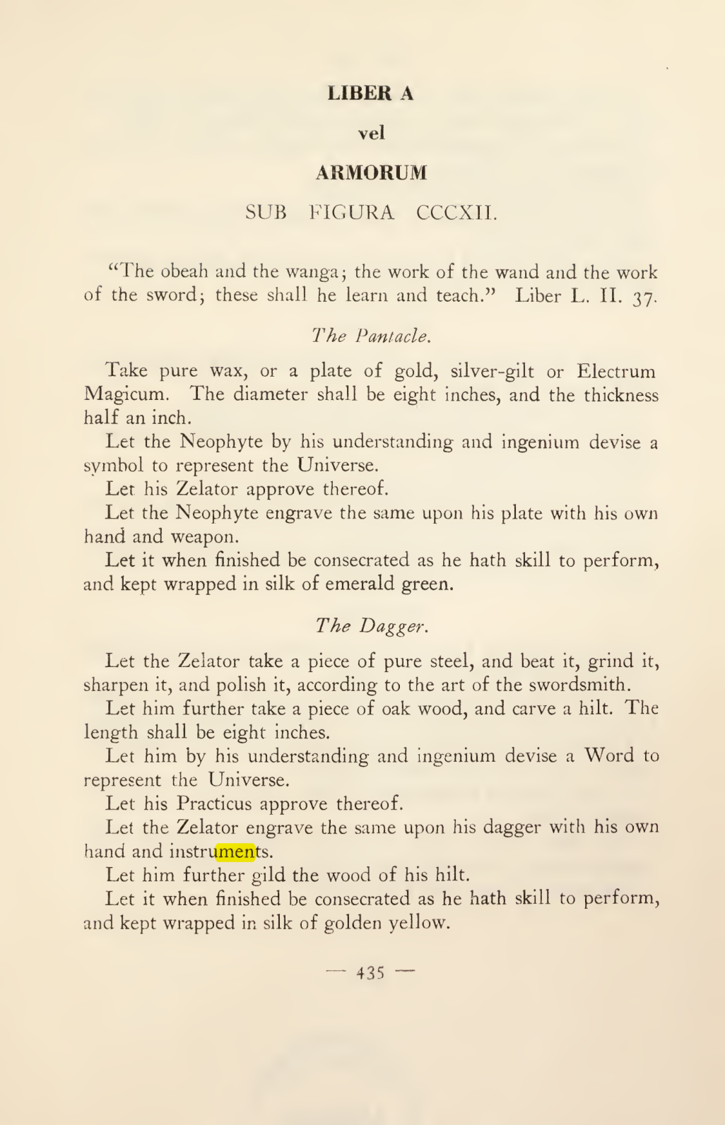 Original scan of Magick in Theory and Practice (Section 4), PDF page 135