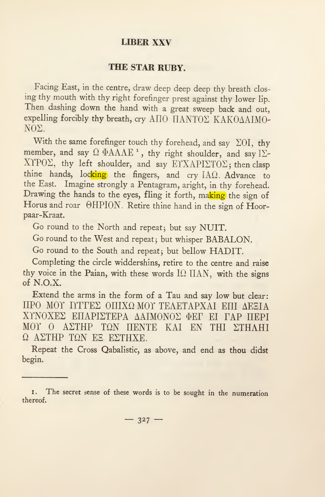 Original scan of Magick in Theory and Practice (Section 4), PDF page 27