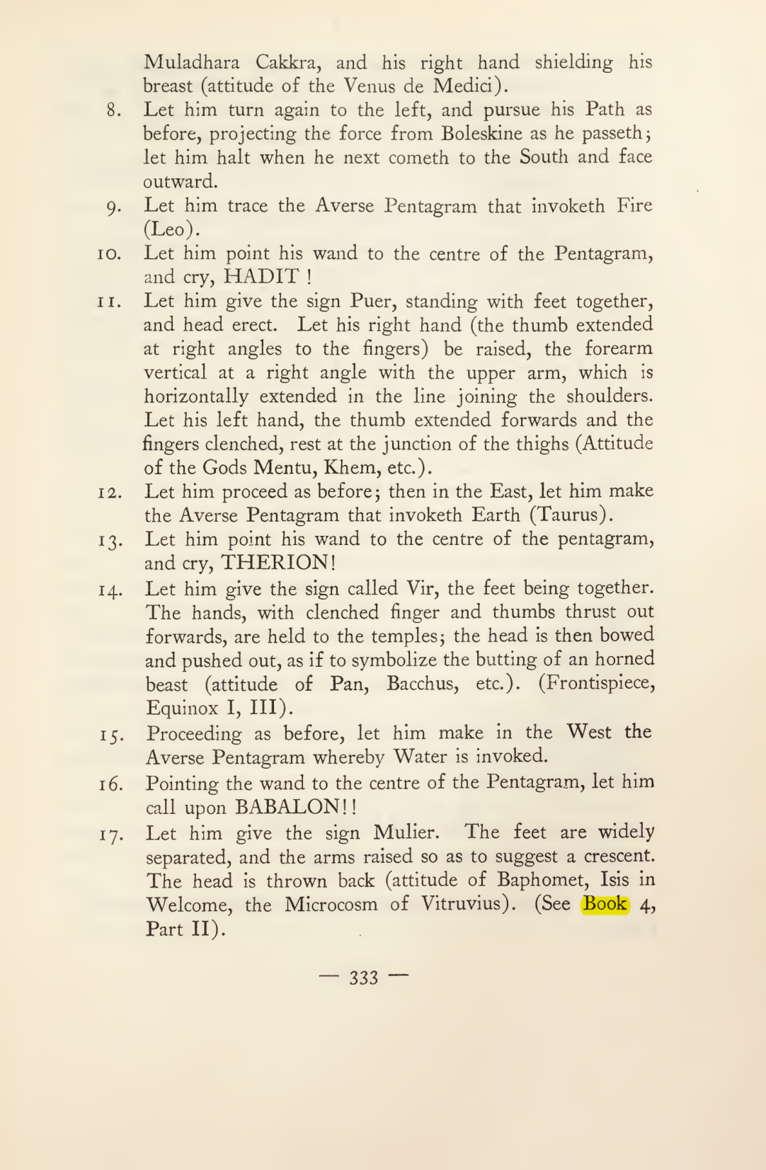 Original scan of Magick in Theory and Practice (Section 4), PDF page 33