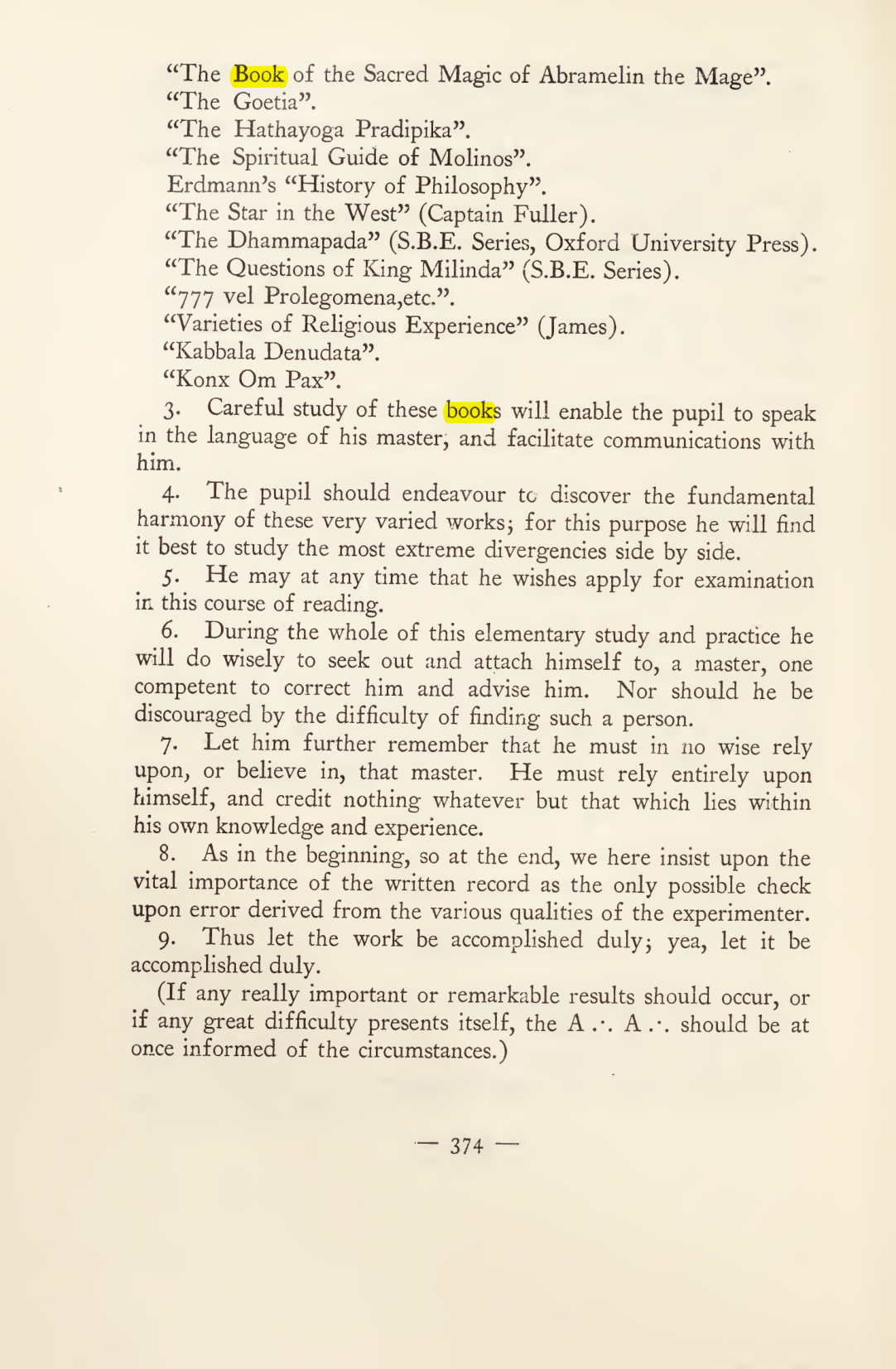 Original scan of Magick in Theory and Practice (Section 4), PDF page 74