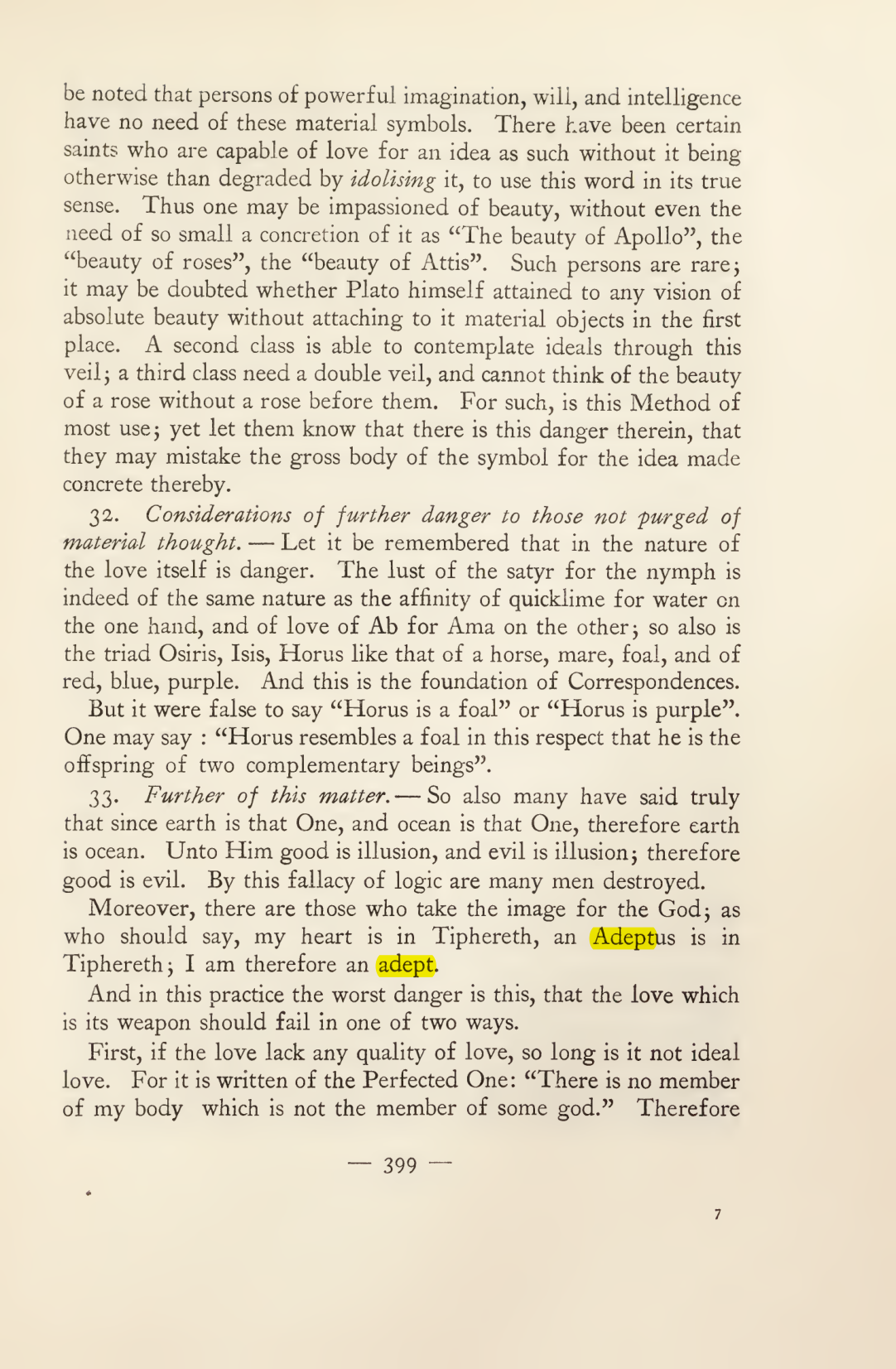 Original scan of Magick in Theory and Practice (Section 4), PDF page 99
