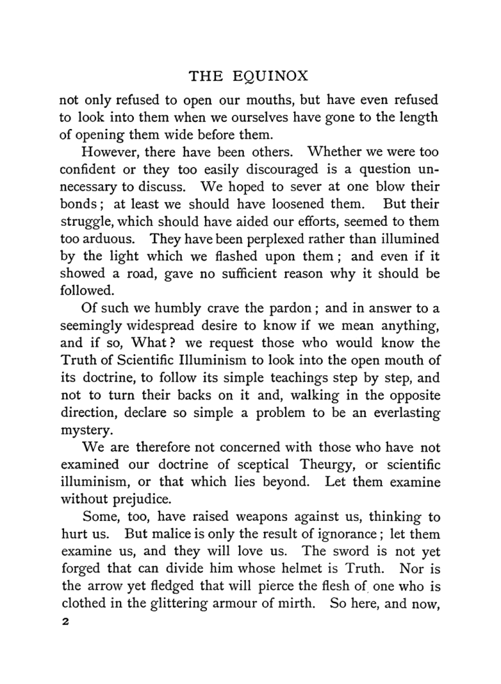 Original scan of The Equinox (Volume I, Number I), PDF page 10