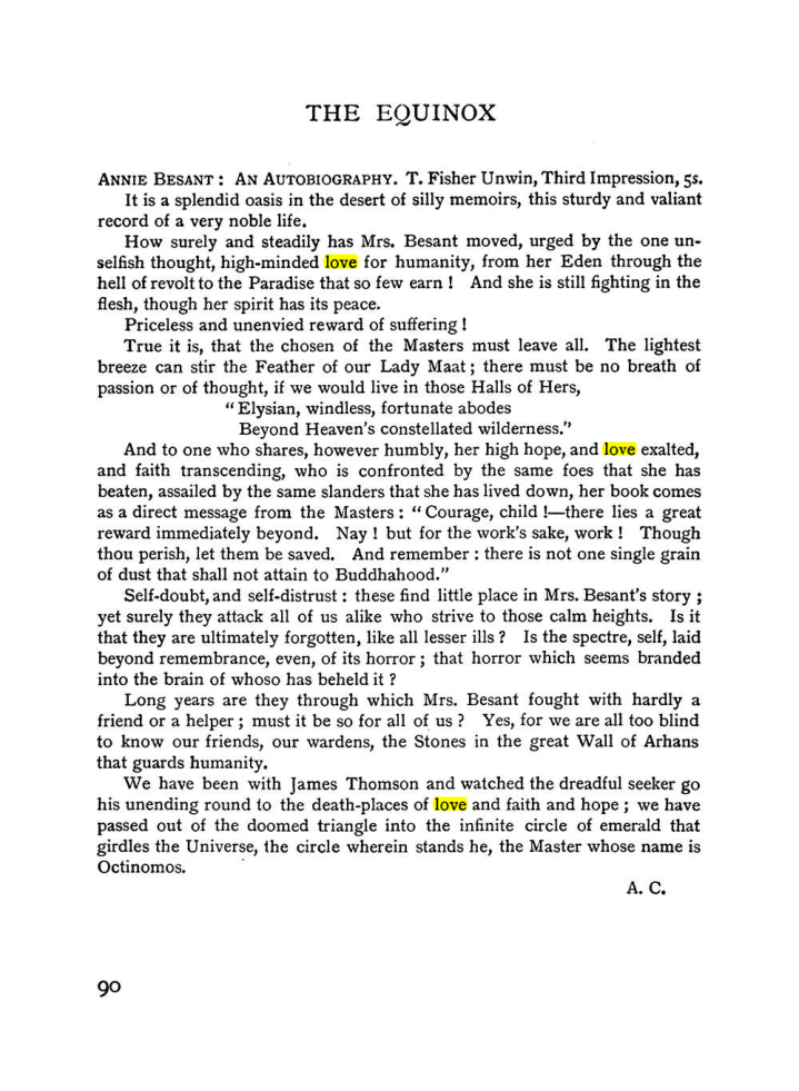 Original scan of The Equinox (Volume I, Number I), PDF page 100