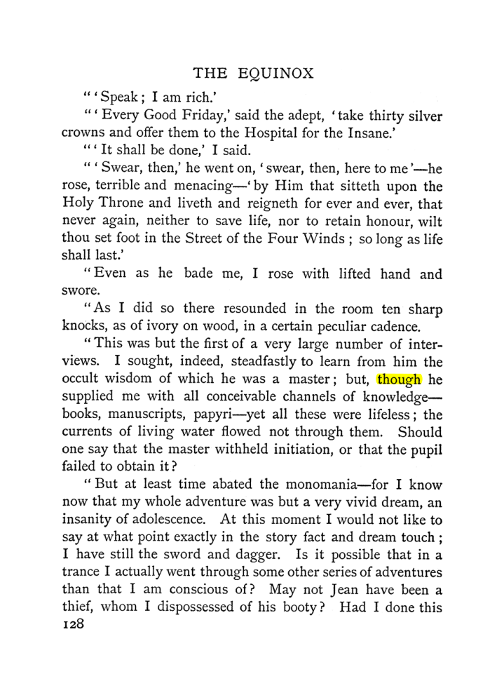 Original scan of The Equinox (Volume I, Number I), PDF page 138