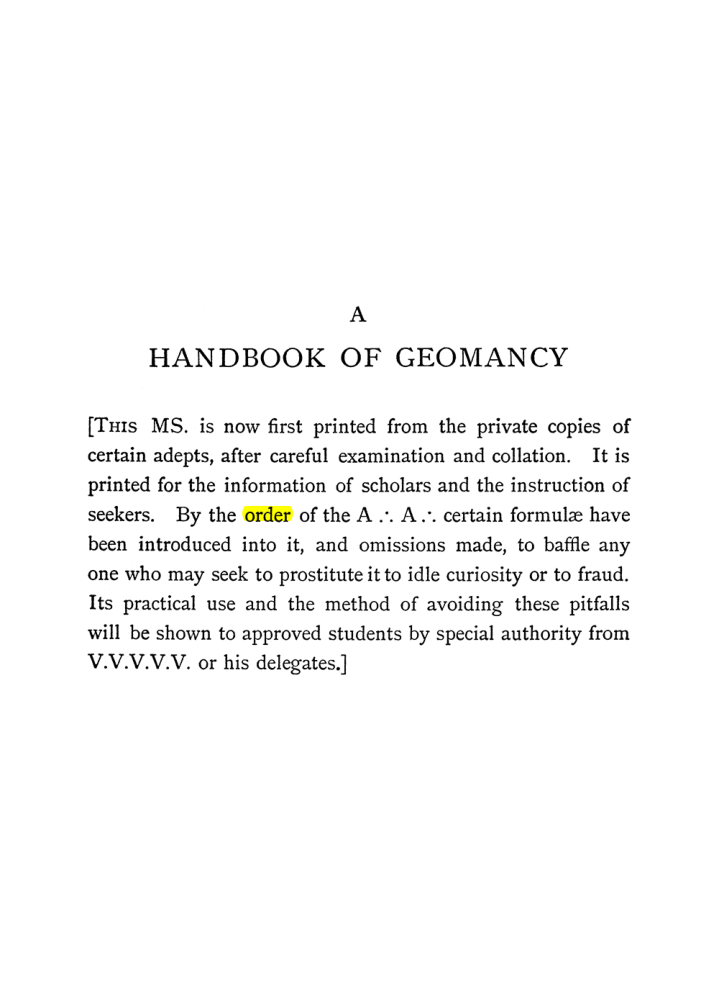 Original scan of The Equinox (Volume I, Number I), PDF page 147