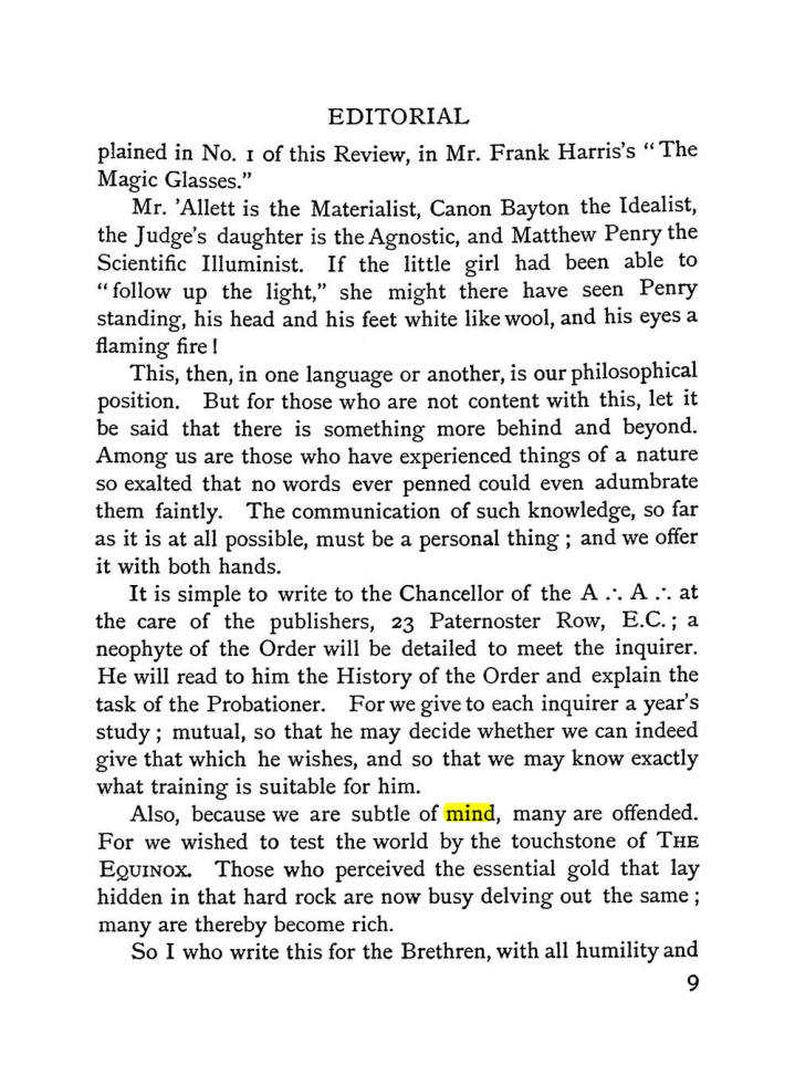 Original scan of The Equinox (Volume I, Number I), PDF page 17