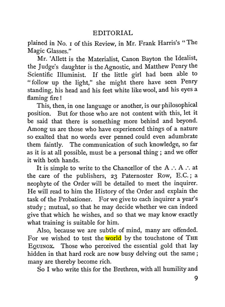 Original scan of The Equinox (Volume I, Number I), PDF page 17