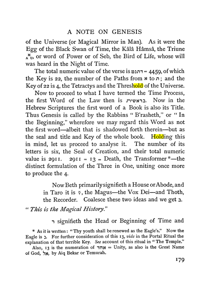 Original scan of The Equinox (Volume I, Number I), PDF page 189