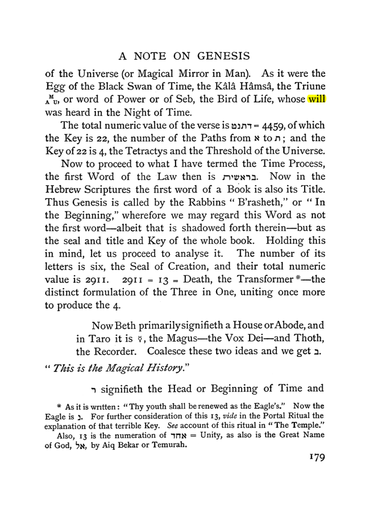 Original scan of The Equinox (Volume I, Number I), PDF page 189