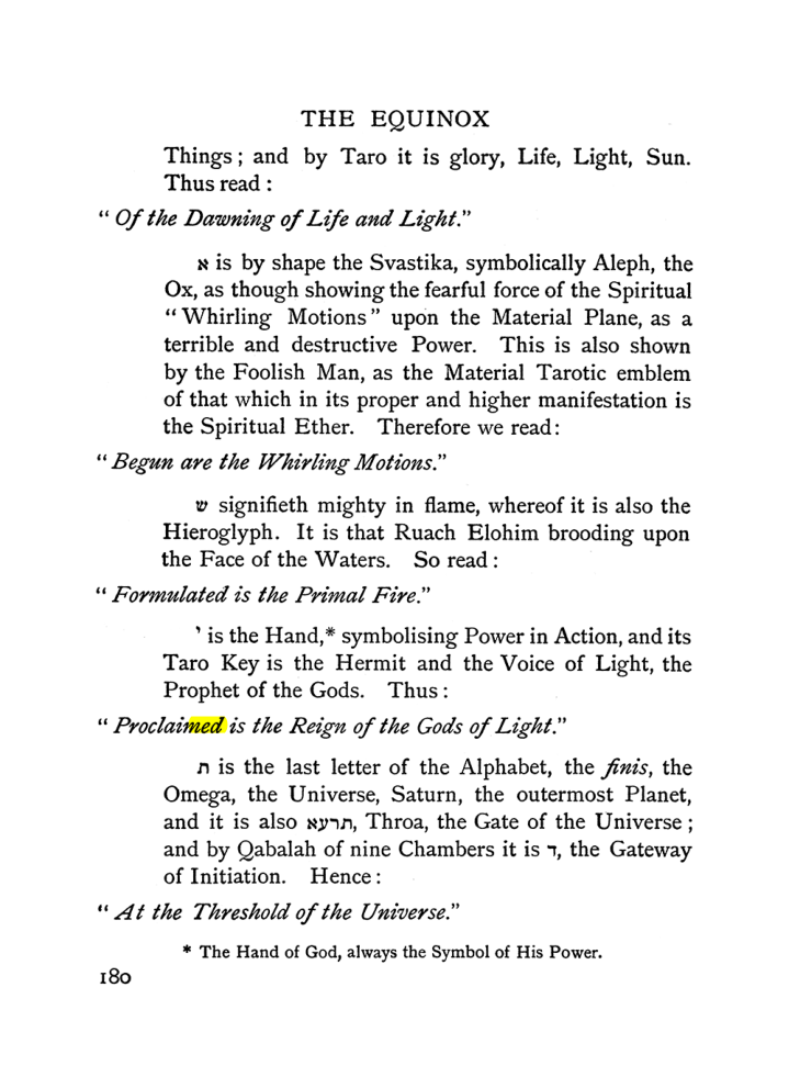 Original scan of The Equinox (Volume I, Number I), PDF page 190