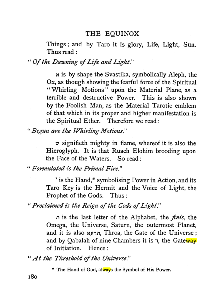 Original scan of The Equinox (Volume I, Number I), PDF page 190