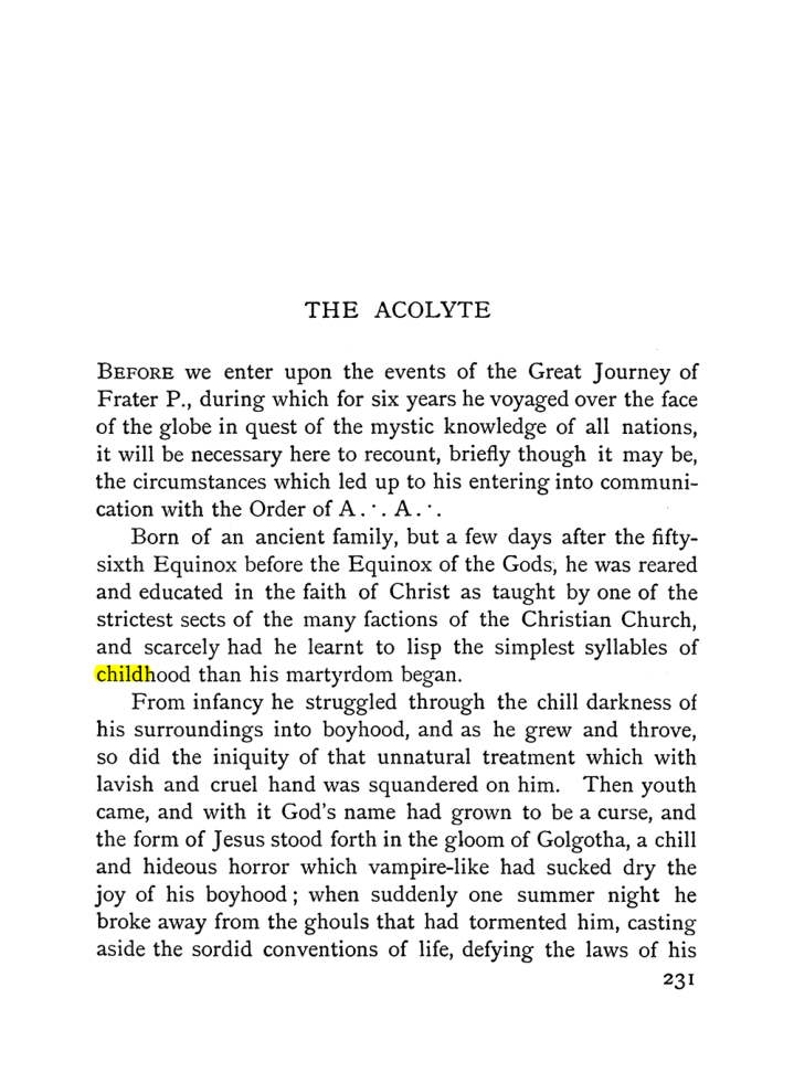 Original scan of The Equinox (Volume I, Number I), PDF page 239
