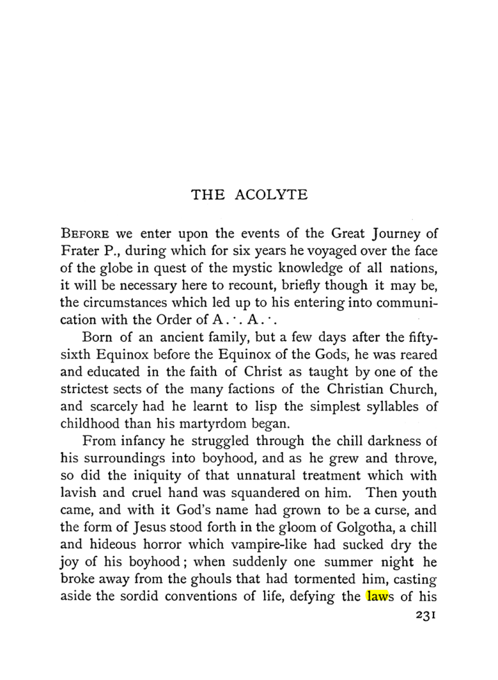 Original scan of The Equinox (Volume I, Number I), PDF page 239