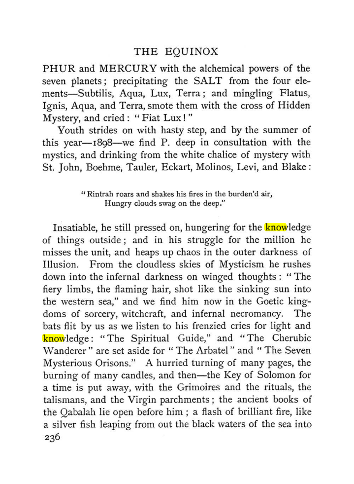 Original scan of The Equinox (Volume I, Number I), PDF page 244