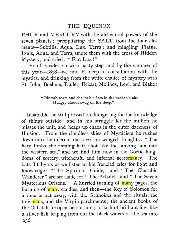 Original scan of The Equinox (Volume I, Number I), PDF page 244