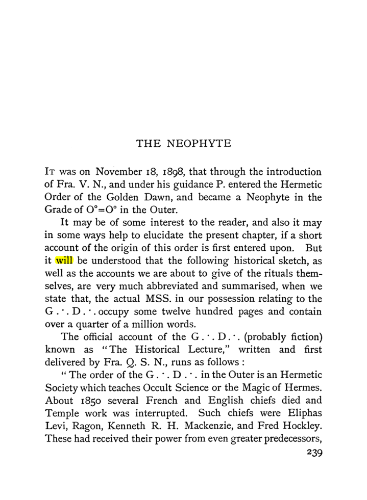 Original scan of The Equinox (Volume I, Number I), PDF page 247