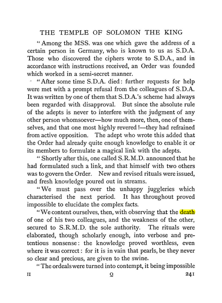 Original scan of The Equinox (Volume I, Number I), PDF page 249