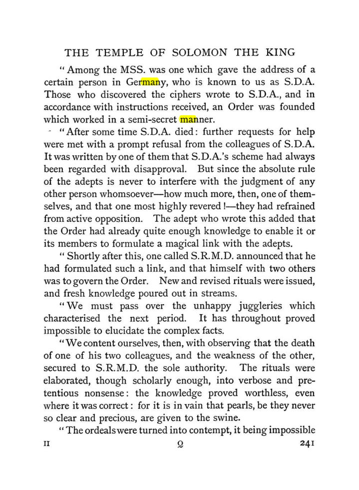 Original scan of The Equinox (Volume I, Number I), PDF page 249
