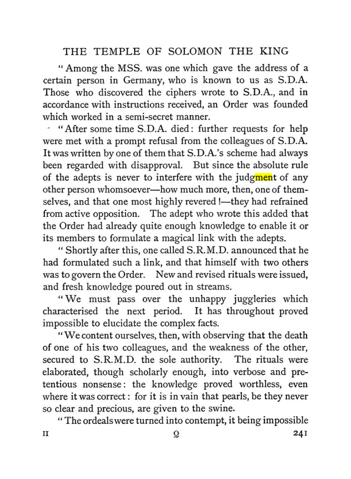 Original scan of The Equinox (Volume I, Number I), PDF page 249