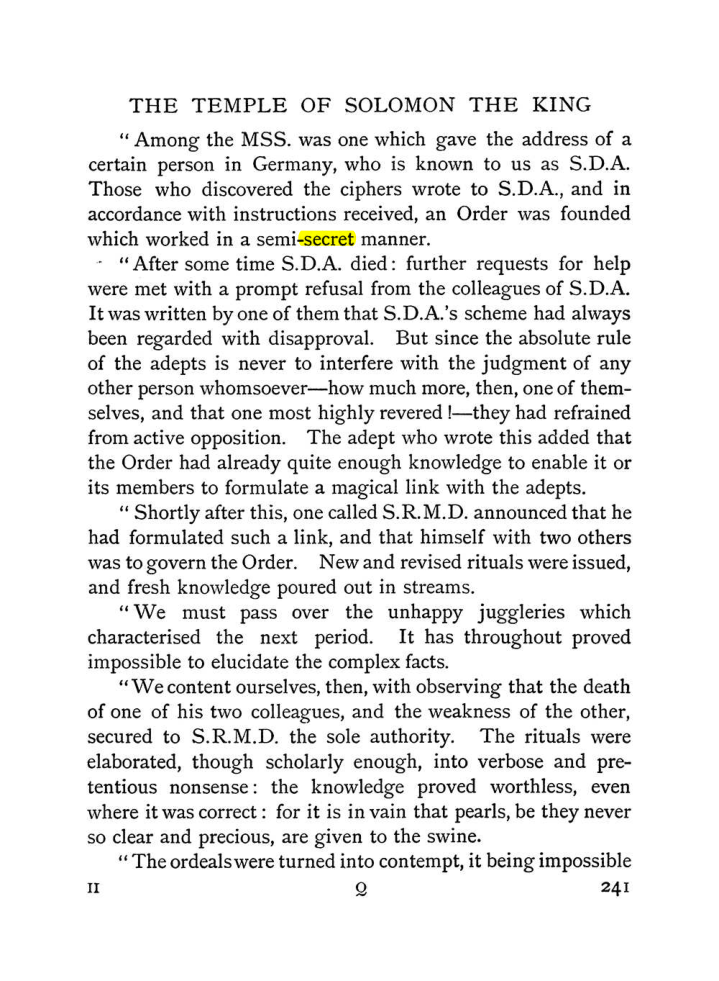 Original scan of The Equinox (Volume I, Number I), PDF page 249