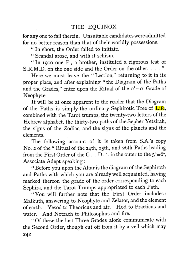 Original scan of The Equinox (Volume I, Number I), PDF page 250