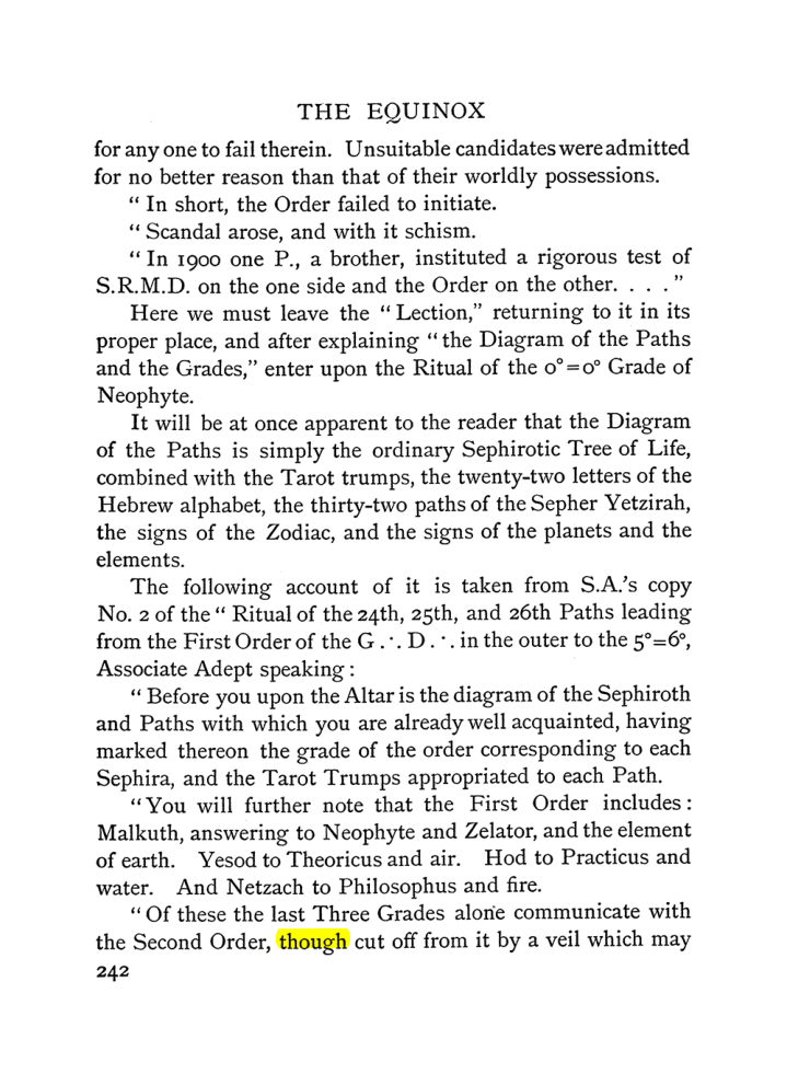 Original scan of The Equinox (Volume I, Number I), PDF page 250