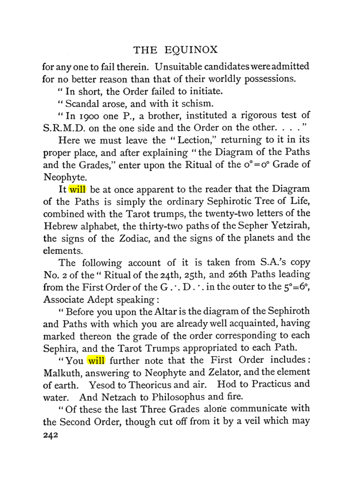 Original scan of The Equinox (Volume I, Number I), PDF page 250